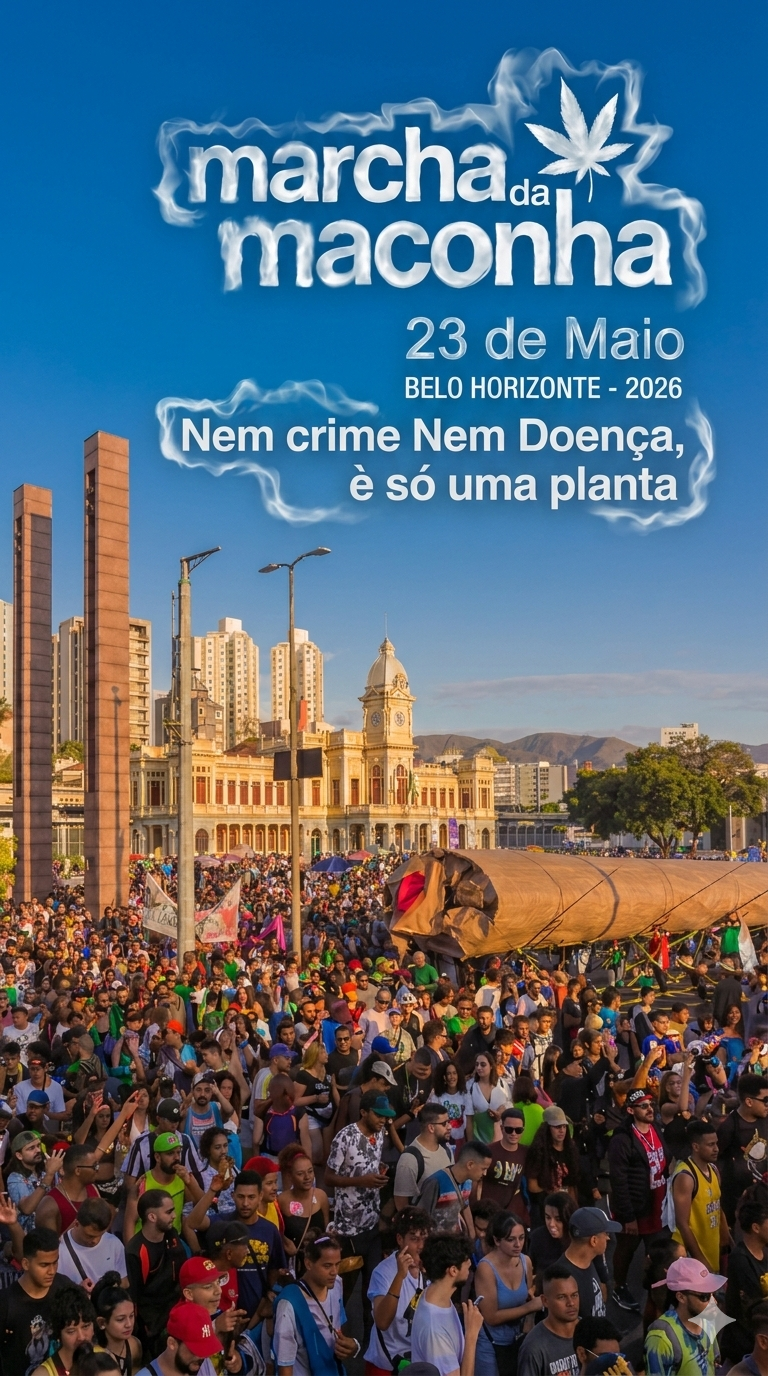 Marcha da Maconha BH na Praça da Estação